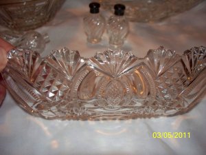 Patterned glass Celery