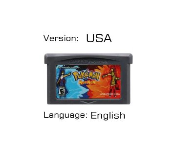 Pokemon Moemon Fire Red USA GBA Game Reproduction Cartridge