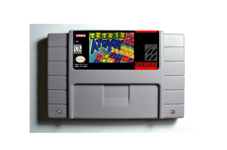 Tetris Attack SNES 16-Bit Game Reproduction Cartridge USA NTSC