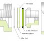 47mm Inline Filter Disc Holder Assembly
