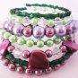 Beaded Bracelet, Crystal Bracelet, Stacked Bracelet