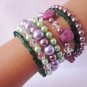 Beaded Bracelet, Crystal Bracelet, Stacked Bracelet