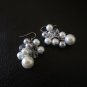 Bridal Pearl Cluster Earrings