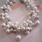 Cluster Pearl Beaded Necklace
