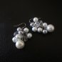 Bridal Pearl Cluster Earrings