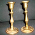 2 Vintage Brass Candle stick Holders