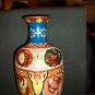 12 " Enameled over copper vase