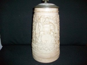 Antique German Stein Bum Andenken