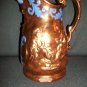 2 Antique Copper Luster Pitchers