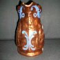 2 Antique Copper Luster Pitchers