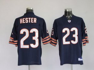 Authentic Chicago Bears # 23 Devin Hester Jersey Navy Blue - 3XL