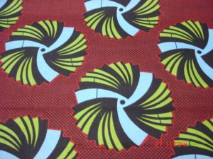 Original African Print Fabric - Patterned