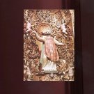 COLLECTIBLE POSTCARD: IGLESIA DE LA COMPANIA, QUITO, ECUADOR /ALTAR PIECE/17 CY.