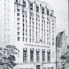 COLLECTIBLE POST CARD: AMERICAN STOCK EXCHANGE, 86 TRINITY PLACE, NEW YORK 6, NY