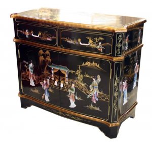 Oriental Chest Console Table