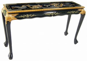 Oriental Design Sofa Table (Village Scenery)
