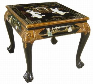 End Table w Glass Top