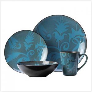 Blue Lotus Dinnerware Set