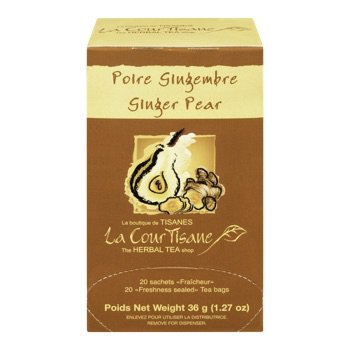 La CourTisane Herbal Tea Ginger Pear, 20 Tea Bags