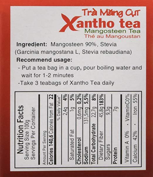 HUNG PHAT TRA MANG CUR XANTHO Tea MANGOSTEEN Herbal Tea