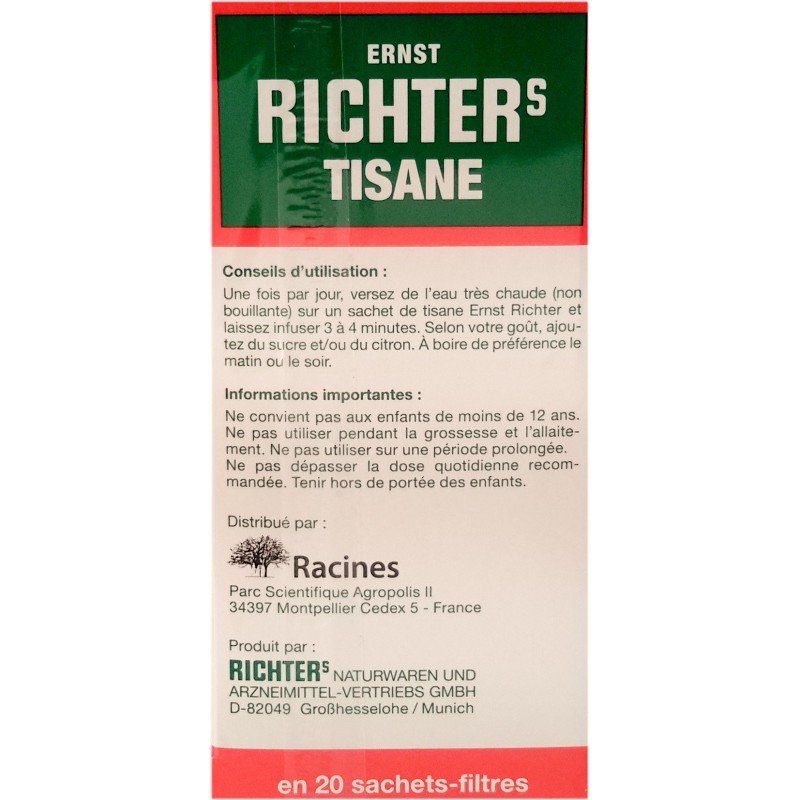 Ernst Richters Herbal Tea Digestion 20 tea bags · herbal mix for bowel