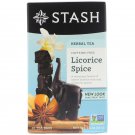 Stash Tea, Herbal Tea, Licorice Spice, Caffeine Free, 20 Tea Bags, 1.2 oz 36g