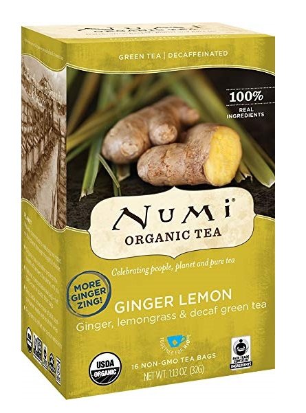 Numi Tea, Organic Tea, Ginger Lemon, 16 Tea Bags, 1.13 oz 32g FEW LEFT