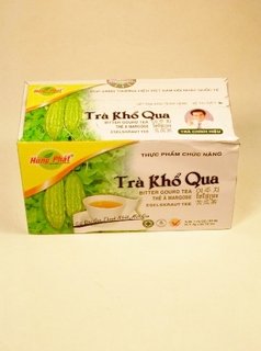 HUNG PHAT BITTER GOURD TEA (TRA KHO QUA) Herbal Tea 25 tea bags