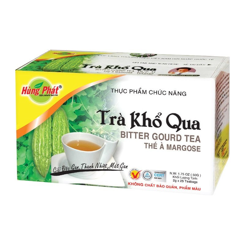 HUNG PHAT BITTER GOURD TEA (TRA KHO QUA) Herbal Tea 25 tea bags