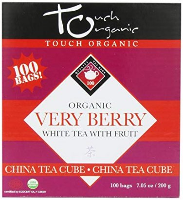 Touch Organic Premium Very Berry White Tea Cube (100 Bags) &acirc;�� Unbleached Sachets
