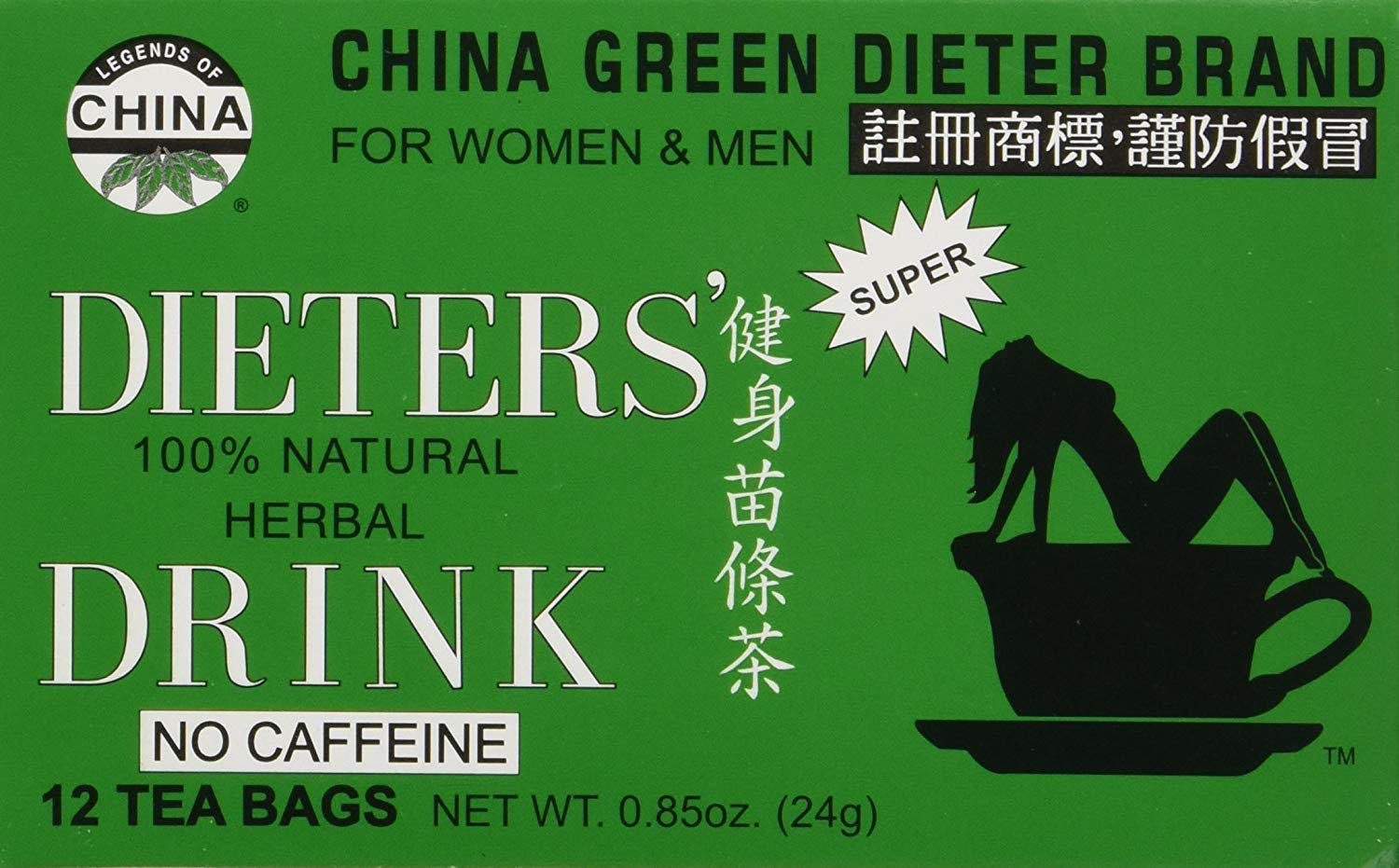 Legends of China, Weight Loss Dieter's 100% Natural Herbal Drink, No Caffeine, 12 units
