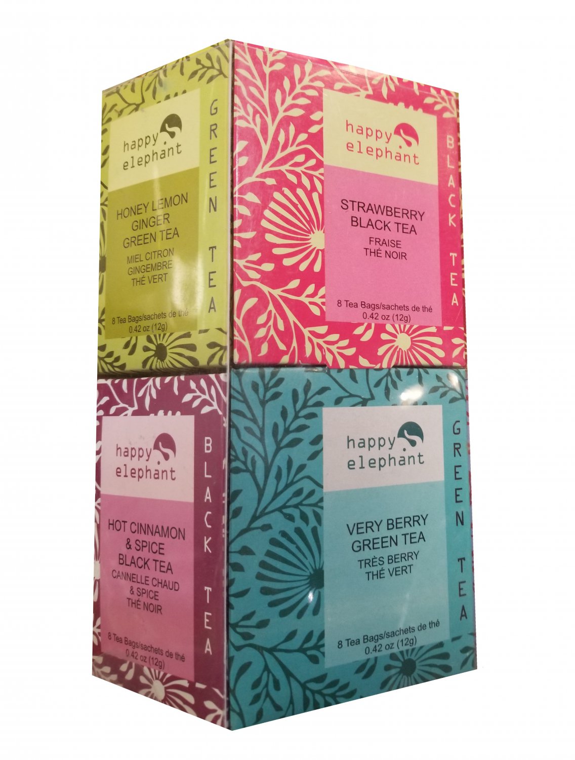 Specialty Tea Selection Happy Elephant Gift Box 96 tea bags 12