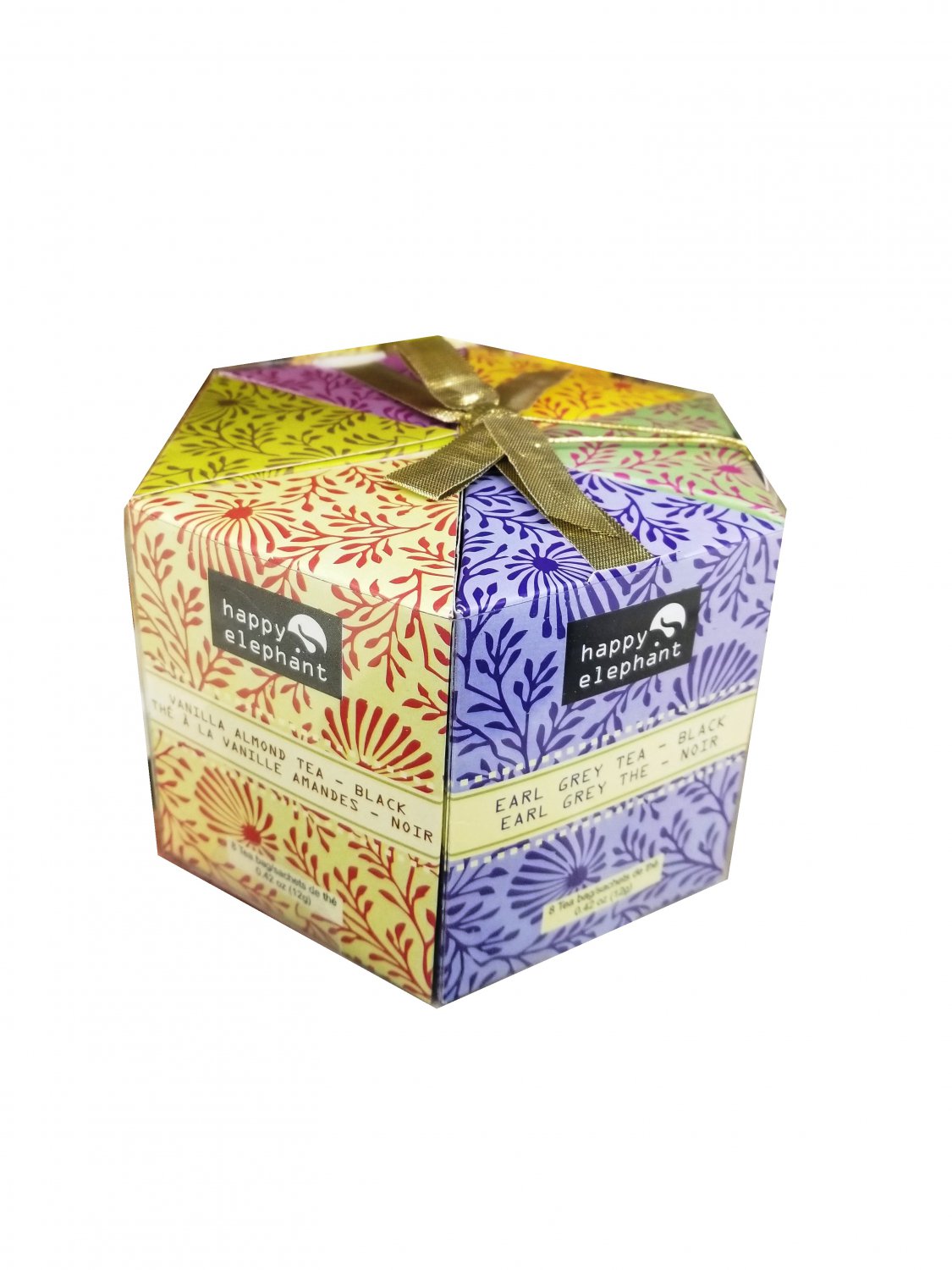 Specialty Tea Selection Happy Elephant Gift Box 48 tea bags - 6 flavors New Gift Idea