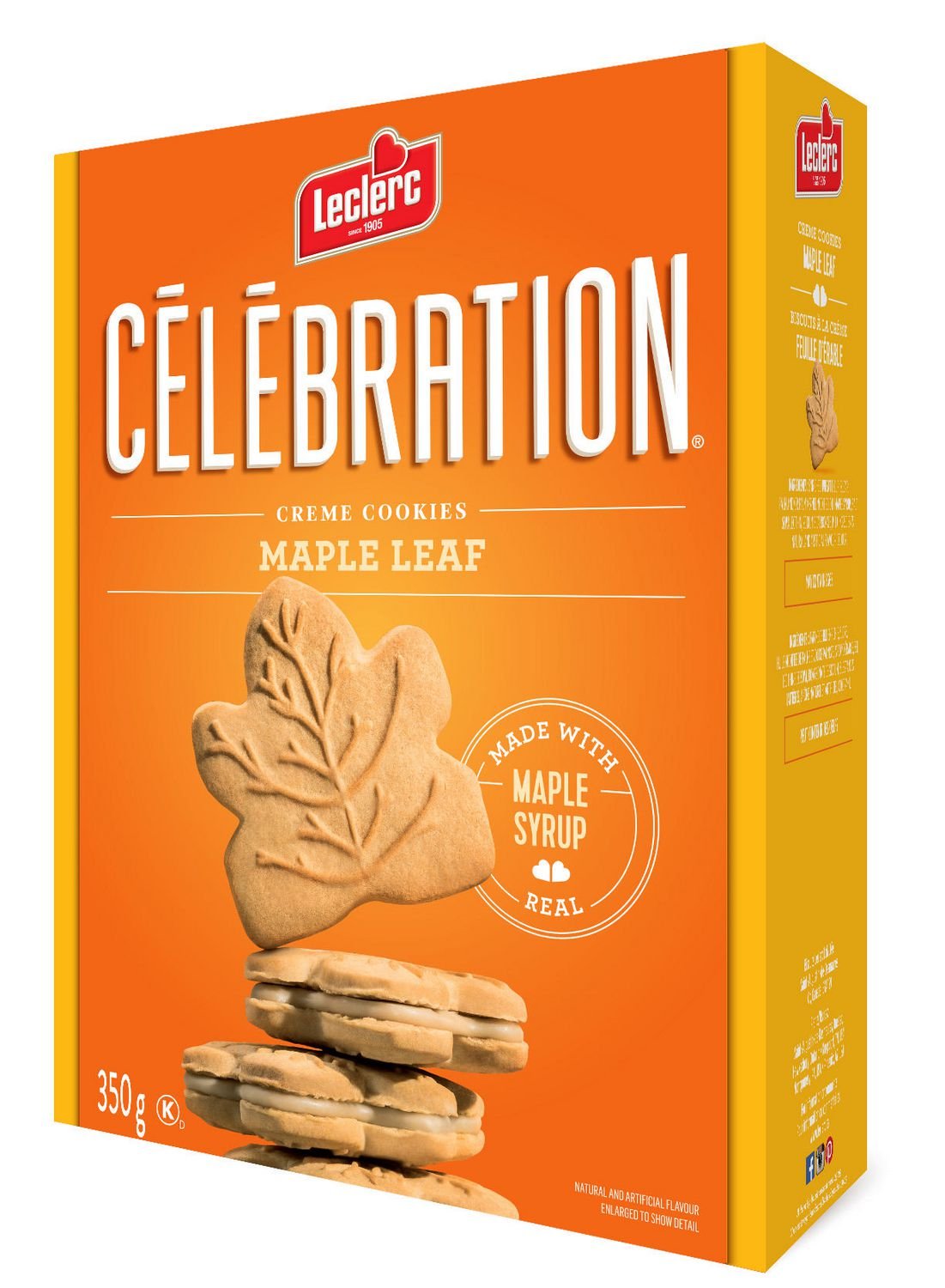 Maple Cream Cookie with 100 Pure Maple Syrup Leclerc Celebration