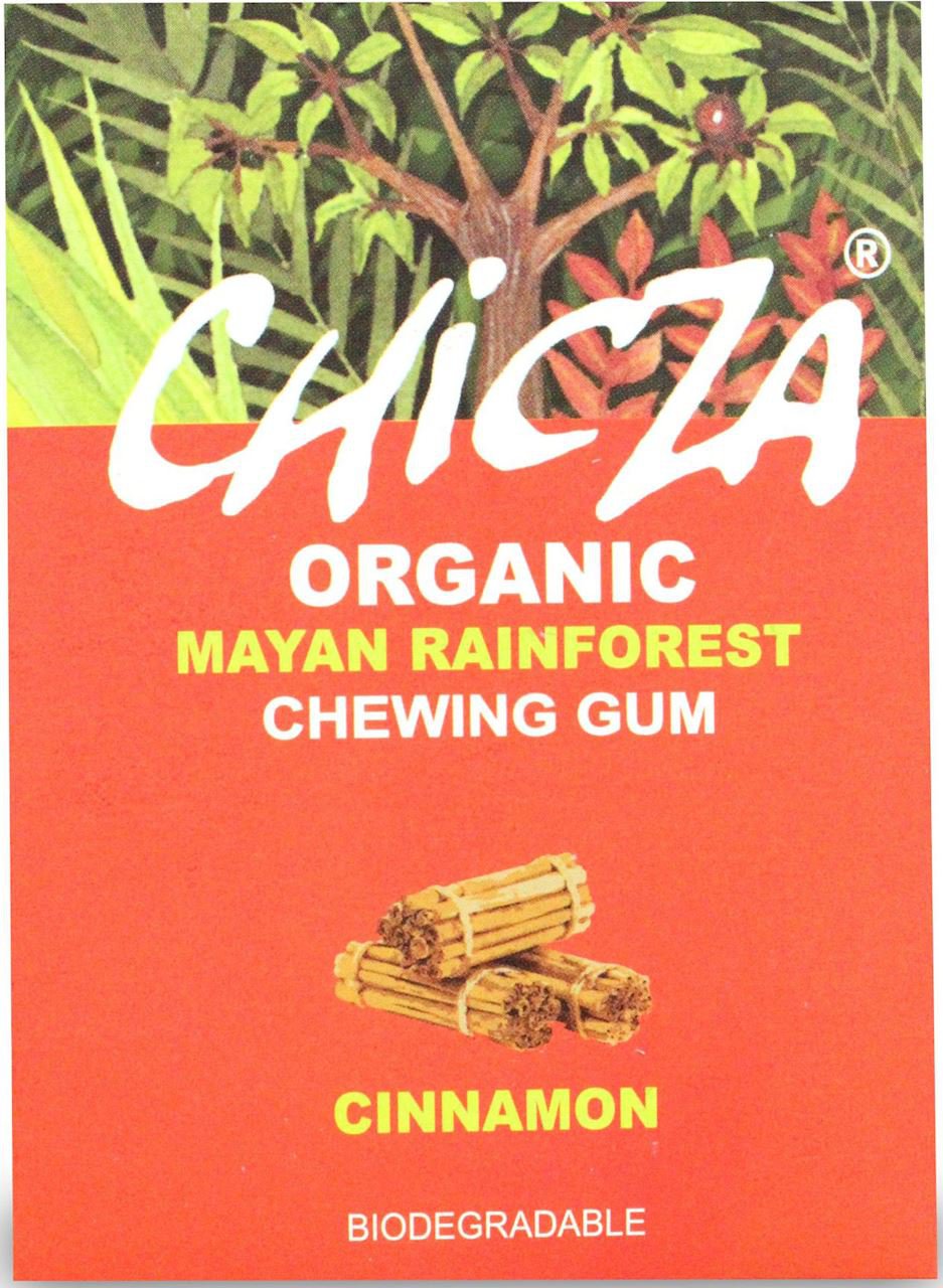 Chicza Organic Mayan Gum Cinnamon Organic Chewing Gum 30g Biodegradable ...