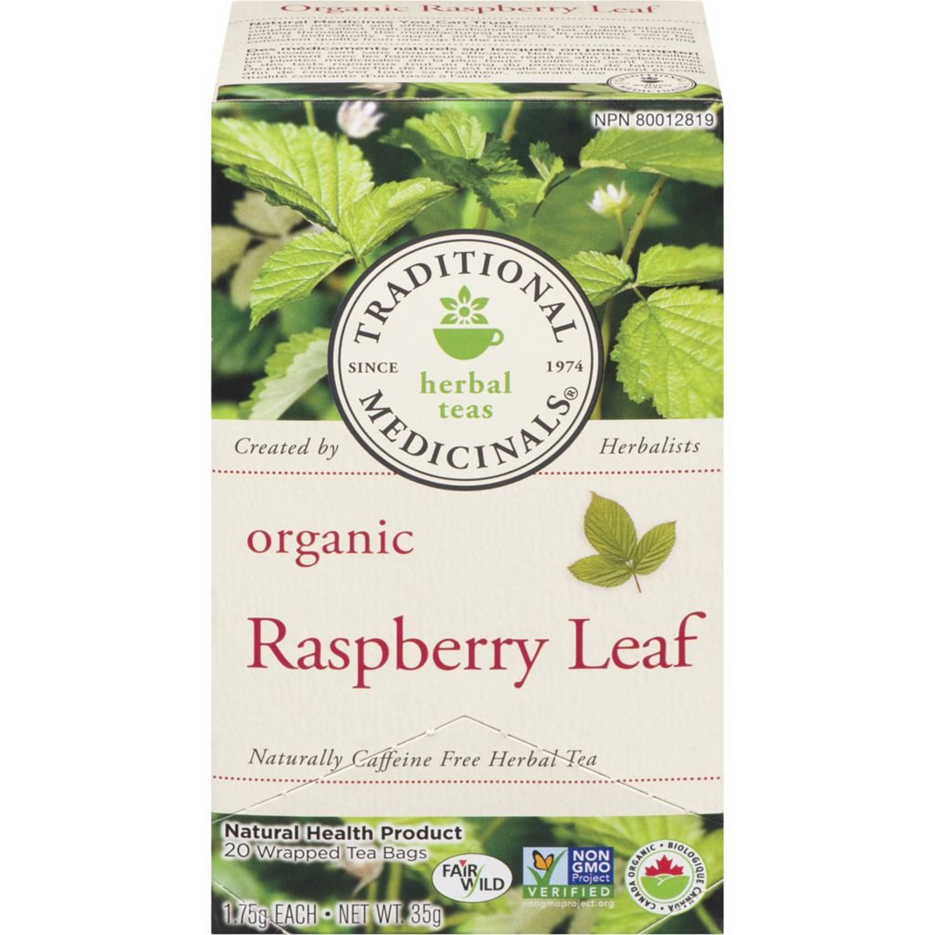 Traditional Medicinals, Organic Raspberry Leaf 20 Wrapped Tea Bags Compostable (35g)