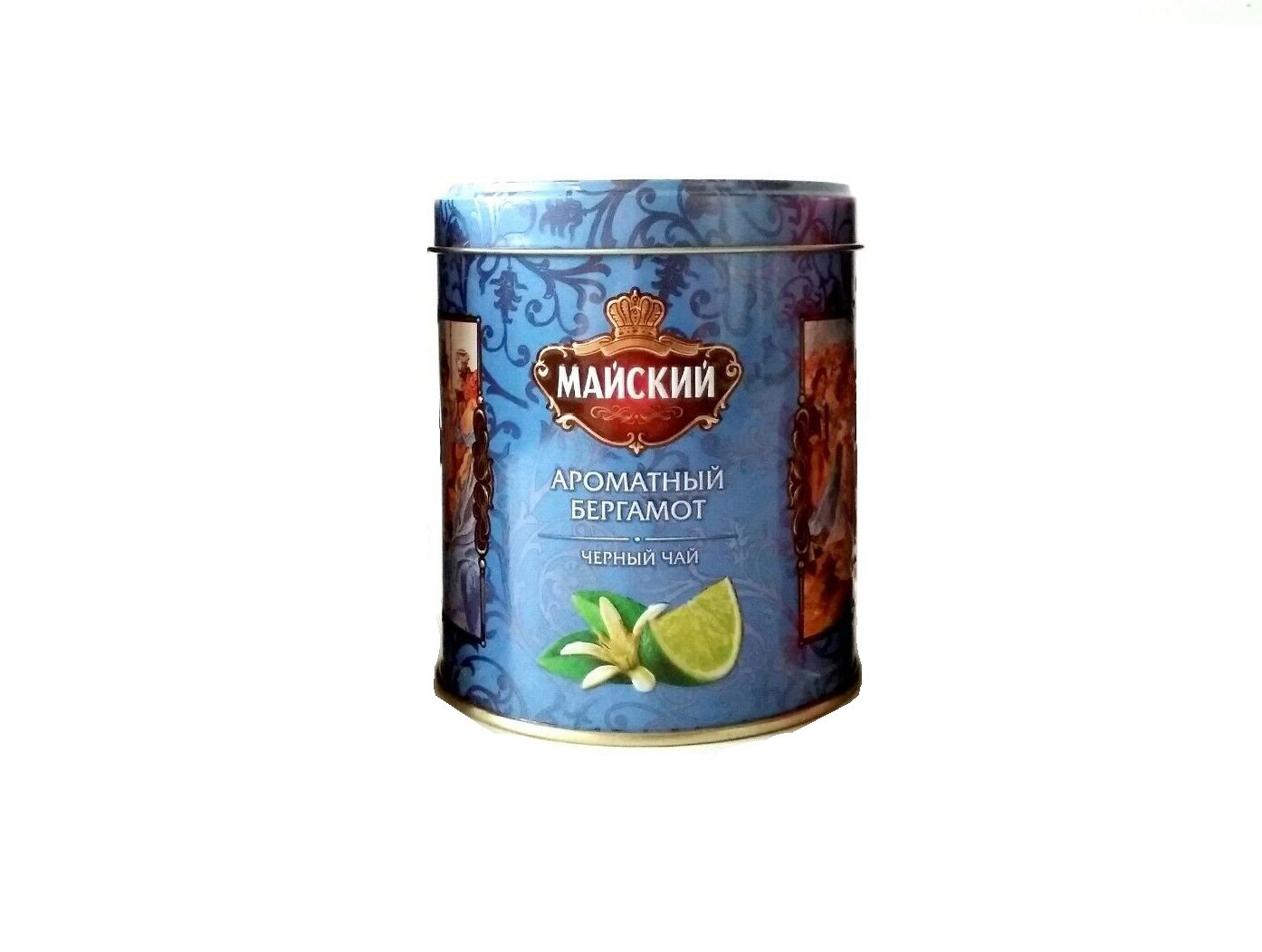 NEW Russian Tea Golden Russian Metal Bank Maiskiy Tea Ceylon · Black tea with Aromatic bergamot