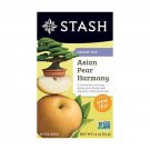 Asian Pear Harmony Green Tea, Stash Tea, Herbal Tea, 18 Tea Bags, 1.1 oz 34 g