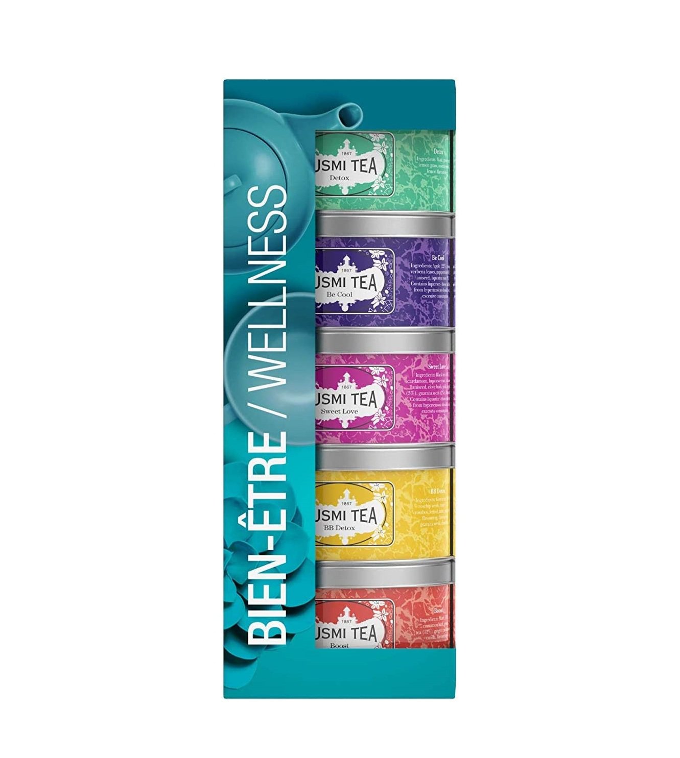 Kusmi Tea Paris - Wellness Teas Assortment 5x25g