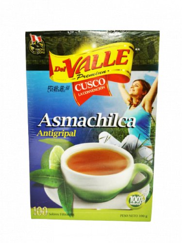 Asmachilca tea 100 teabags pack &acirc;�&cent; Flu Herbal Tea with Muna and eucalyptus