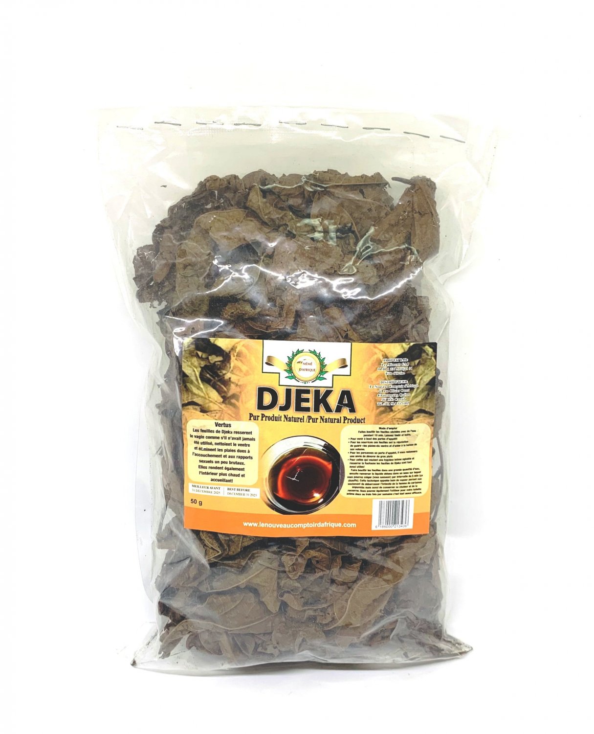 Sun dried djeka leaves 100% natural DJEKA Herbal tea 50g