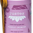 JusTea Purple Jasmine Loose Leaf Purple Tea 90g with Hand Carved Tea Spoon