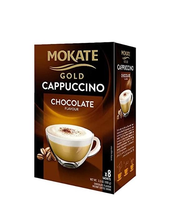 Mokate Gold Cappuccino Chocolate Flavour X 8 Sachets 100g ON SPECIAL