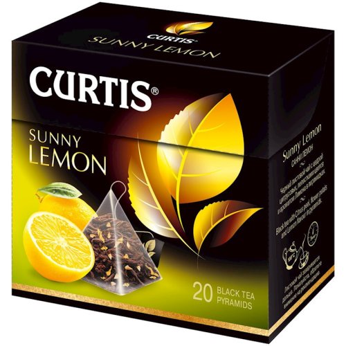 Curtis Black Tea Sunny Lemon · 20 tea bags Pyramid Sachets