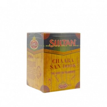 Sultan 1936 Green Tea in filaments Chaara San Dook 200g 7.05oz 100% Green Tea Intensity 7