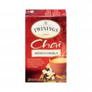 Twinings Chai Tea French Vanilla, Pack of 20 Tea Bags