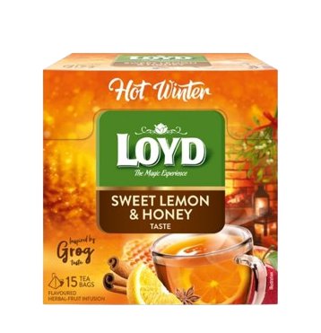 LOYD Hot Winter Sweet Lemon Honey Herbal Tea 15ct &Acirc;&middot; Product of Poland