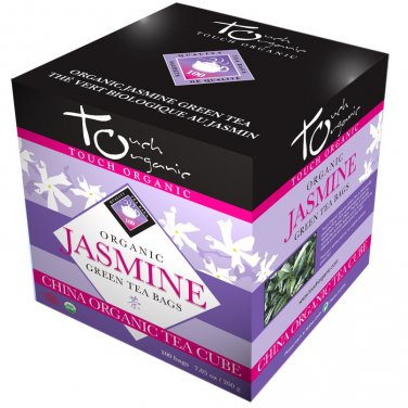 Touch Organic - Organic Jasmine Green Tea Cube - 100 bags + free shipping