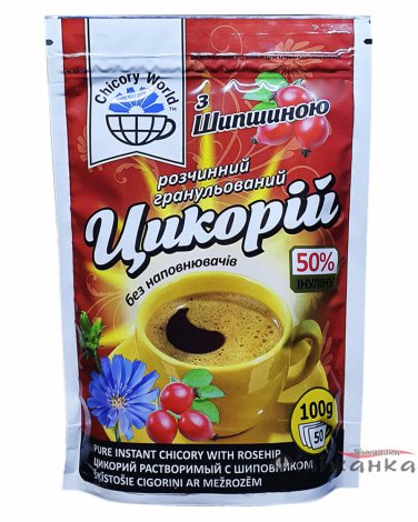 Chicory world instant granulated chicory with rosehip 100g