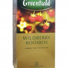 Greenfield Tea Wildberry Rooibos 25 tea bags · Product of Russia